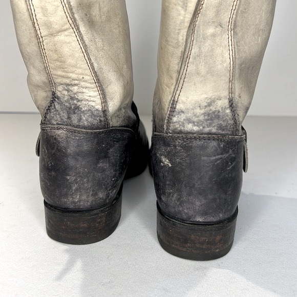 FRYE Veronica Short Ombre Stonewash Mid Calf Boot US 6M Stone - Picture 3 of 7